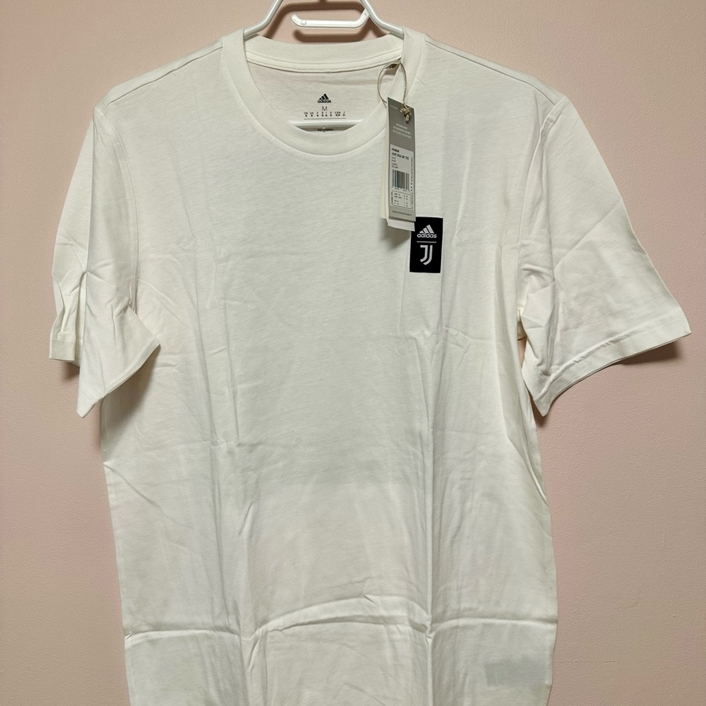 adidas White Juventus Short Sleeve Crew Tee
